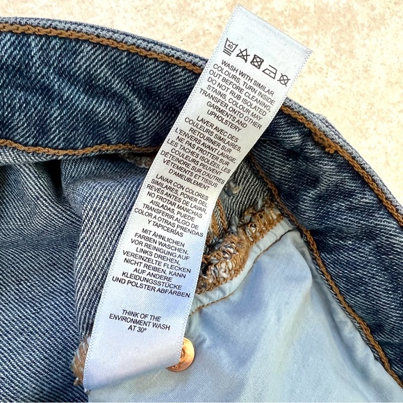 ASOS Farleigh High Rise Straight Leg Slim Mom Denim Jeans - Picture 12 of 14